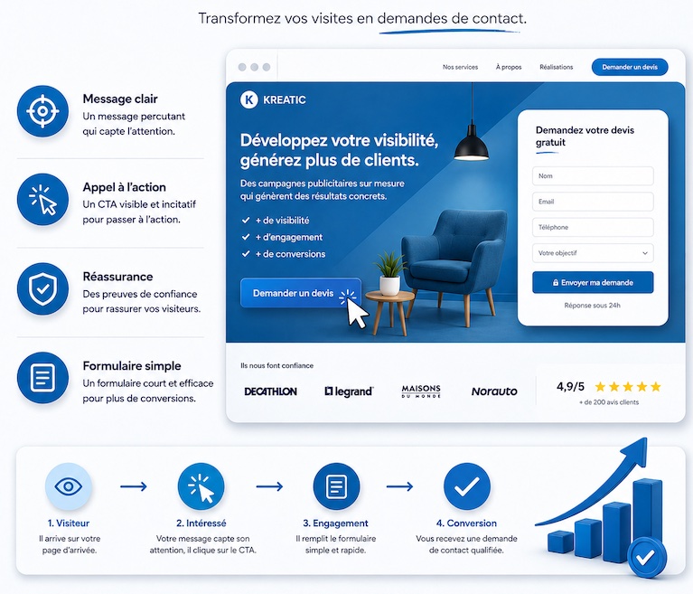 Landing page conversion Ads