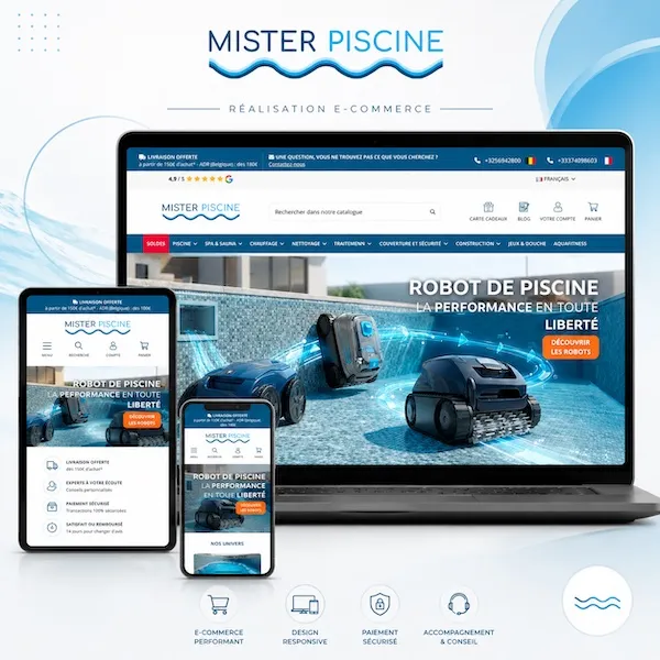 Boutique en ligne créée par KREATIC