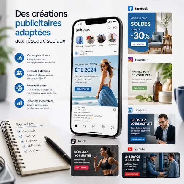 Gestion des réseaux sociaux par KREATIC