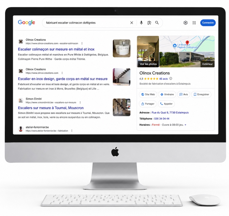 Site internet vitrine &eacute;volutif cr&eacute;&eacute; par KREATIC